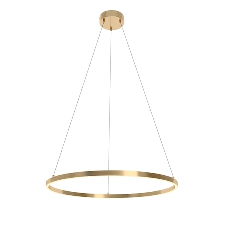 Afx Glo 36" LED Pendant Light - Satin Brass - 3000K GLOP36L30D1SB